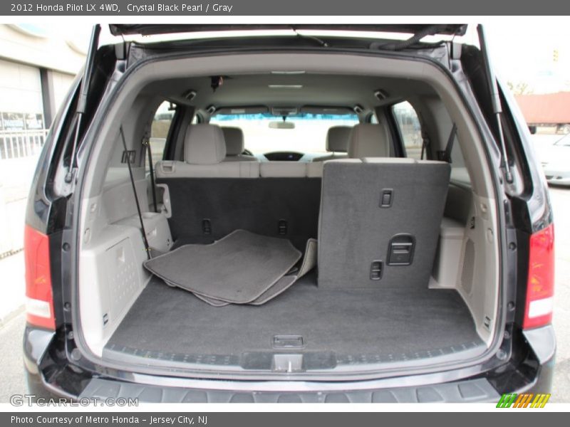 Crystal Black Pearl / Gray 2012 Honda Pilot LX 4WD
