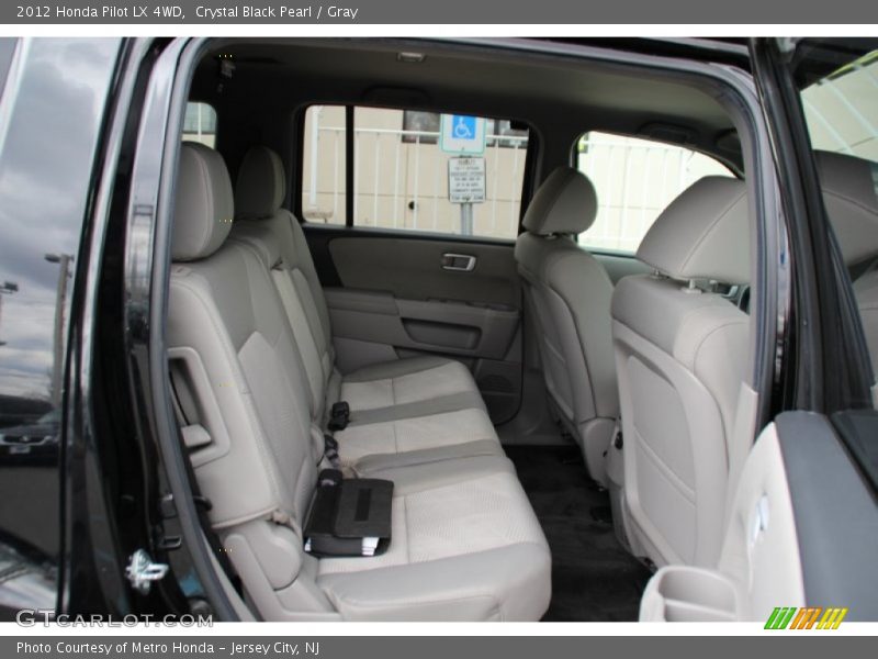 Crystal Black Pearl / Gray 2012 Honda Pilot LX 4WD