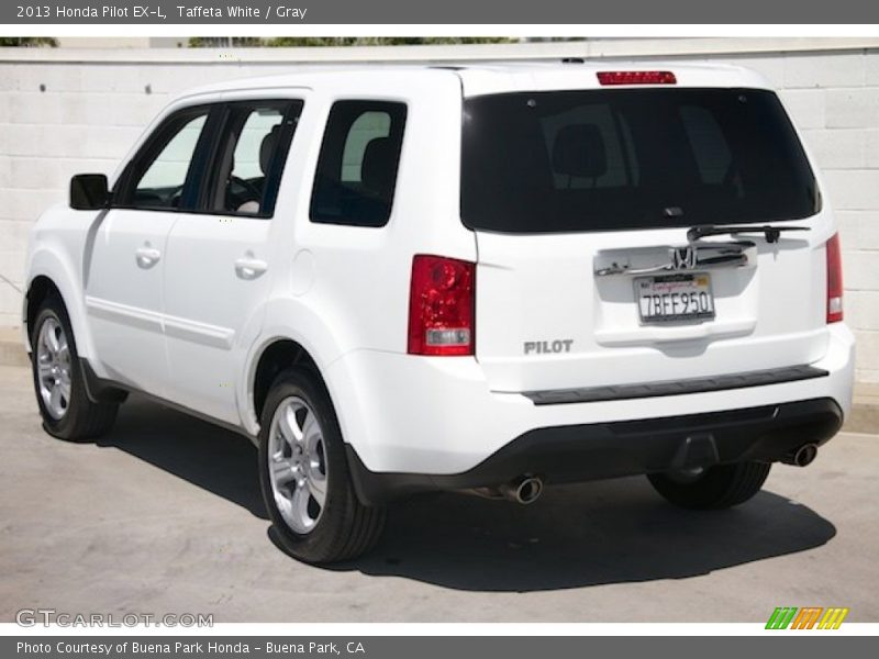 Taffeta White / Gray 2013 Honda Pilot EX-L