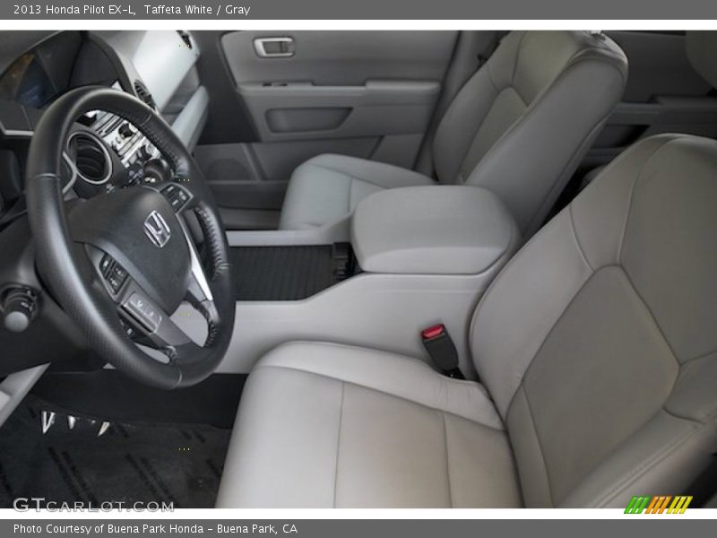 Taffeta White / Gray 2013 Honda Pilot EX-L