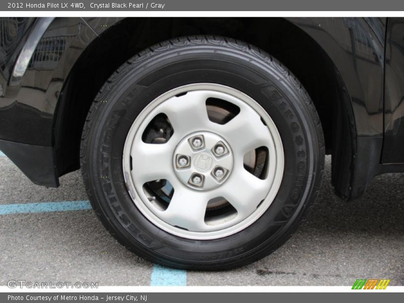 Crystal Black Pearl / Gray 2012 Honda Pilot LX 4WD
