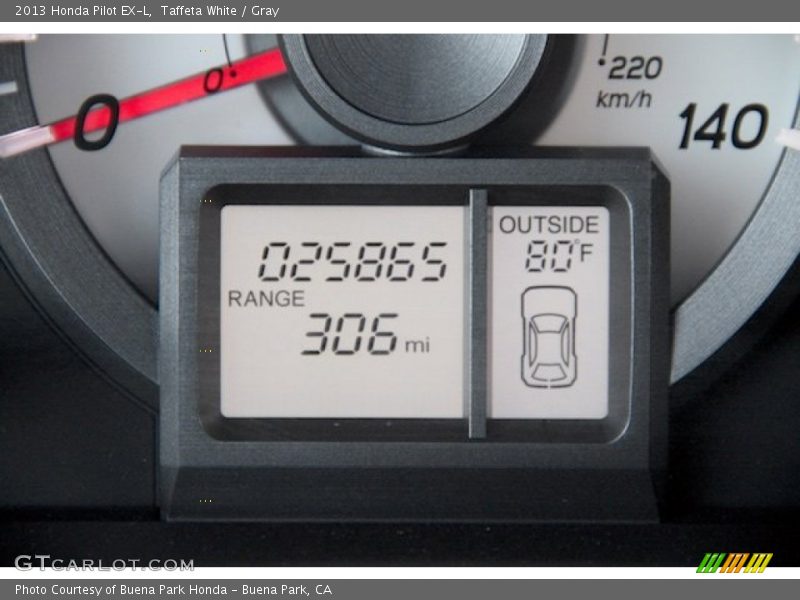 Taffeta White / Gray 2013 Honda Pilot EX-L