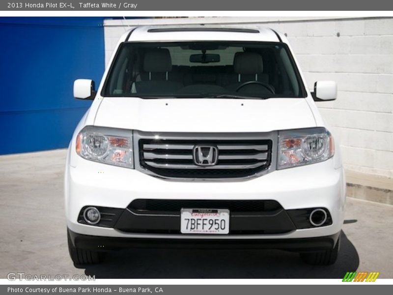 Taffeta White / Gray 2013 Honda Pilot EX-L