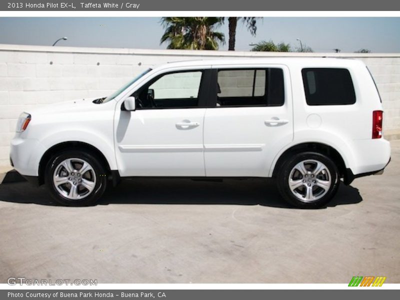 Taffeta White / Gray 2013 Honda Pilot EX-L