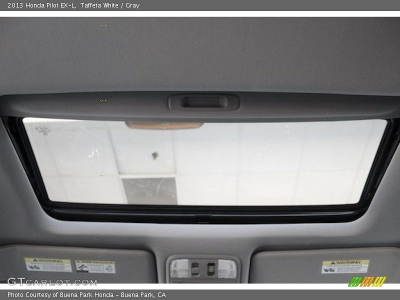 Taffeta White / Gray 2013 Honda Pilot EX-L