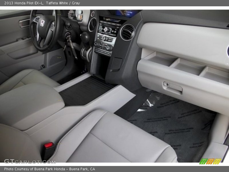 Taffeta White / Gray 2013 Honda Pilot EX-L