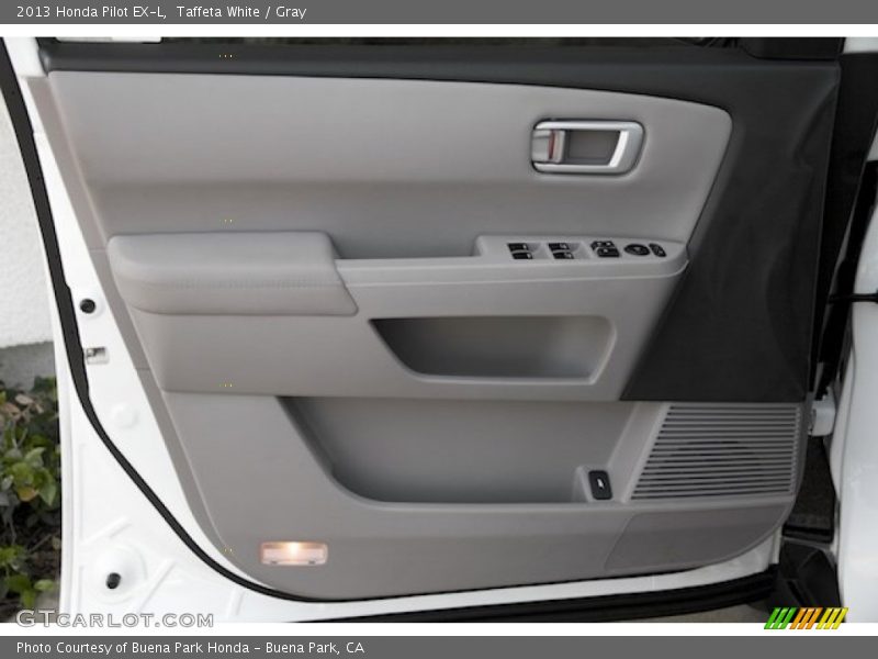 Taffeta White / Gray 2013 Honda Pilot EX-L