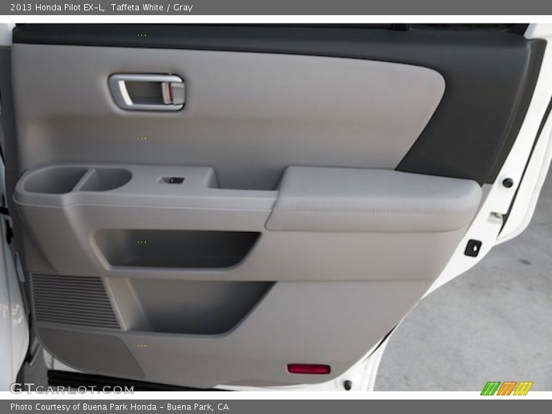 Taffeta White / Gray 2013 Honda Pilot EX-L