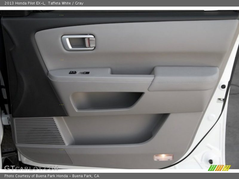 Taffeta White / Gray 2013 Honda Pilot EX-L