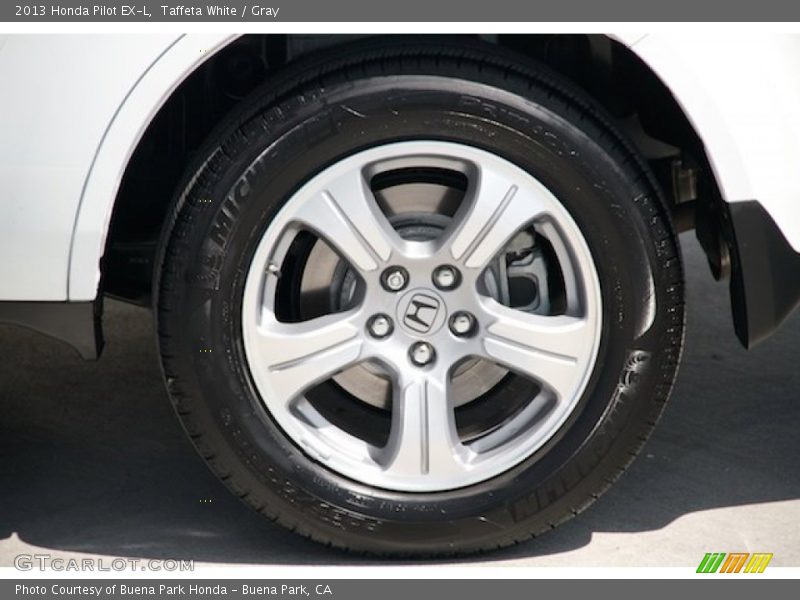 Taffeta White / Gray 2013 Honda Pilot EX-L