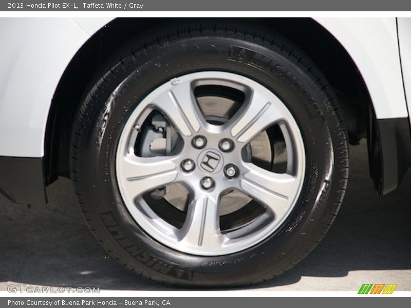 Taffeta White / Gray 2013 Honda Pilot EX-L