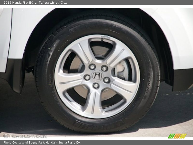 Taffeta White / Gray 2013 Honda Pilot EX-L