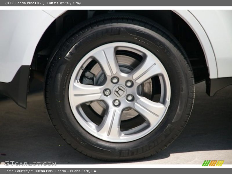 Taffeta White / Gray 2013 Honda Pilot EX-L