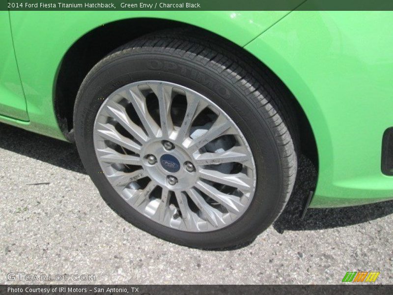 Green Envy / Charcoal Black 2014 Ford Fiesta Titanium Hatchback