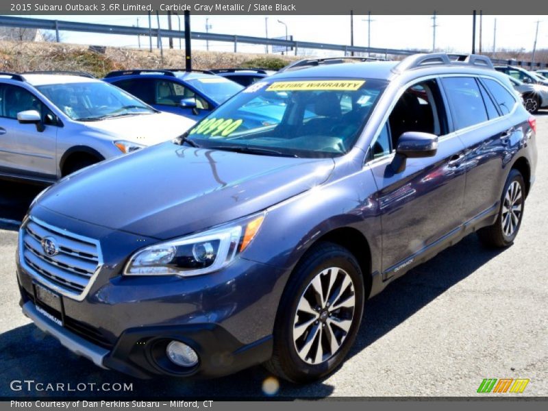 Carbide Gray Metallic / Slate Black 2015 Subaru Outback 3.6R Limited