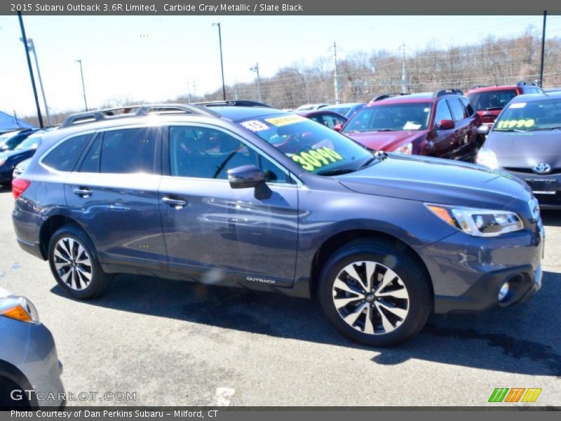 Carbide Gray Metallic / Slate Black 2015 Subaru Outback 3.6R Limited