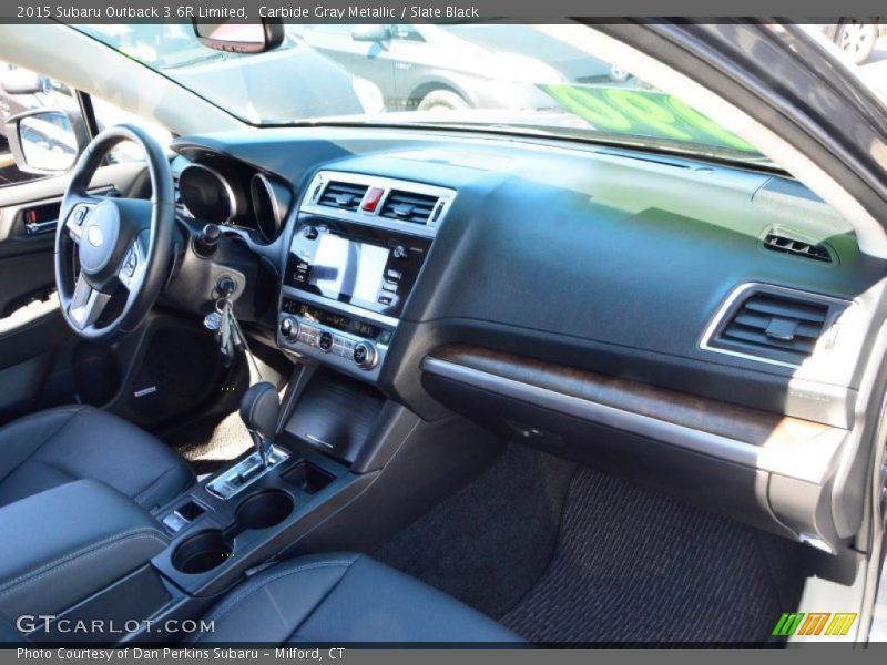 Carbide Gray Metallic / Slate Black 2015 Subaru Outback 3.6R Limited