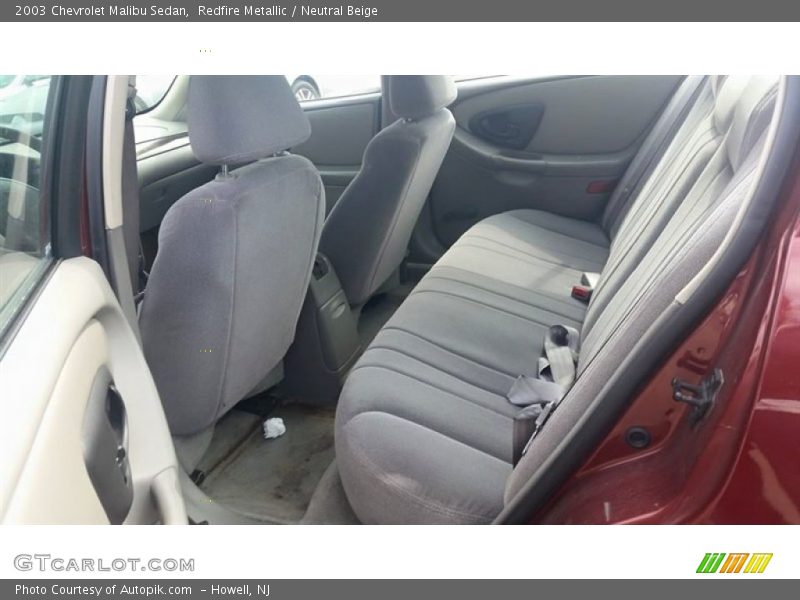 Redfire Metallic / Neutral Beige 2003 Chevrolet Malibu Sedan