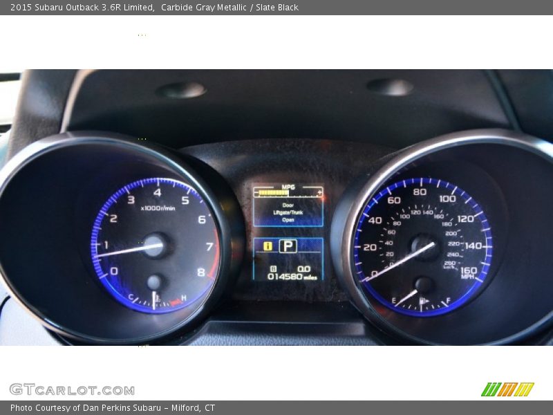 Carbide Gray Metallic / Slate Black 2015 Subaru Outback 3.6R Limited