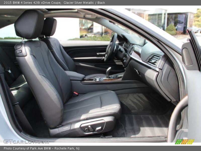 Glacier Silver Metallic / Black 2015 BMW 4 Series 428i xDrive Coupe