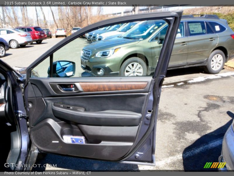 Carbide Gray Metallic / Slate Black 2015 Subaru Outback 3.6R Limited