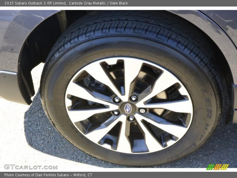 Carbide Gray Metallic / Slate Black 2015 Subaru Outback 3.6R Limited