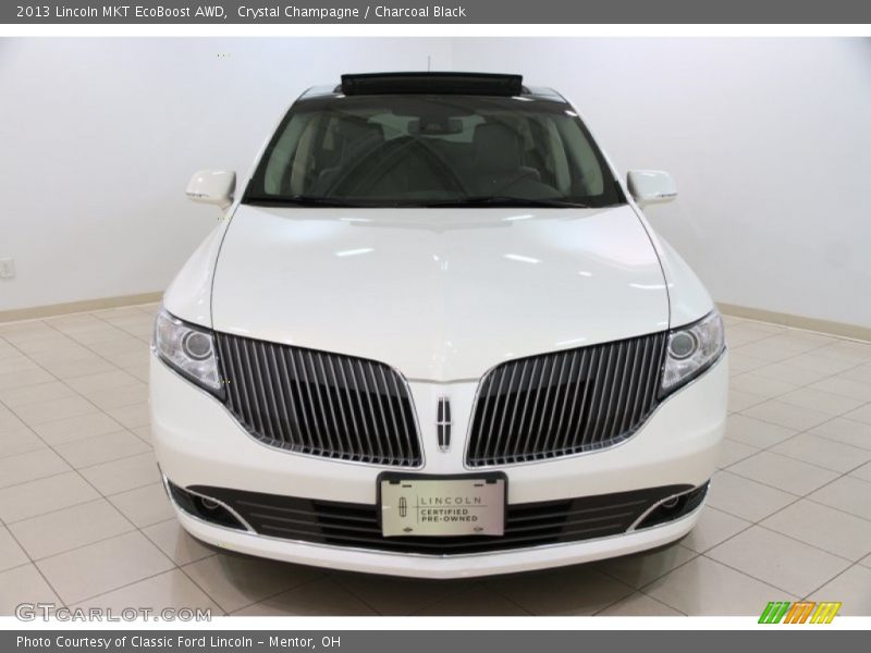 Crystal Champagne / Charcoal Black 2013 Lincoln MKT EcoBoost AWD
