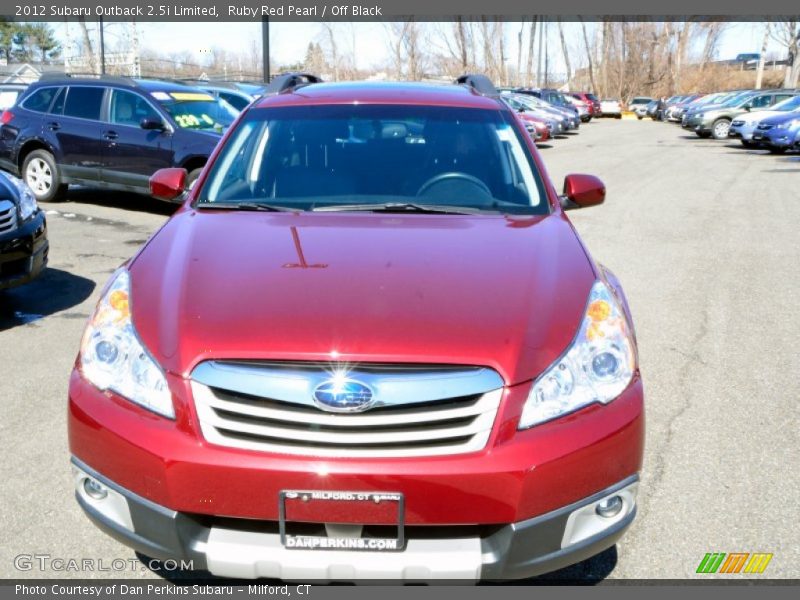 Ruby Red Pearl / Off Black 2012 Subaru Outback 2.5i Limited