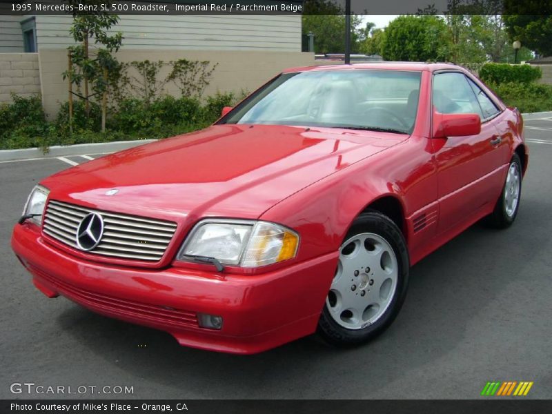 Imperial Red / Parchment Beige 1995 Mercedes-Benz SL 500 Roadster