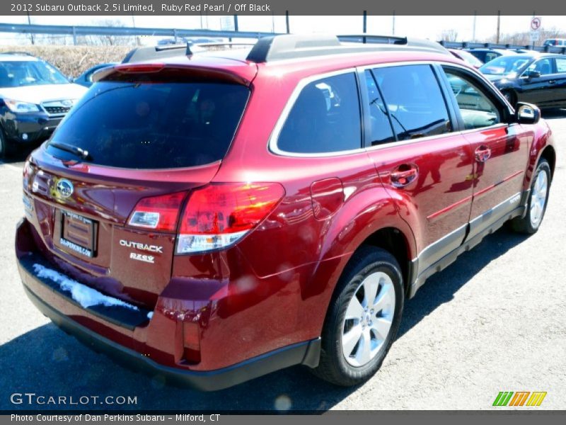 Ruby Red Pearl / Off Black 2012 Subaru Outback 2.5i Limited