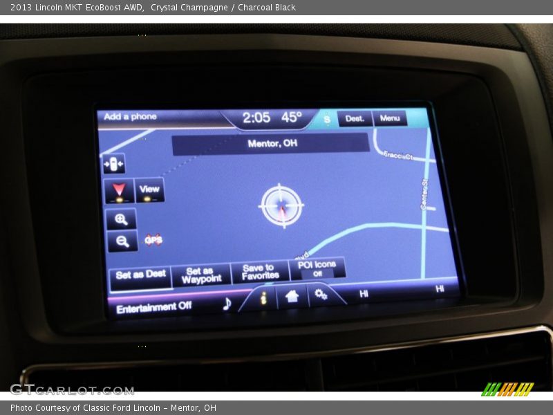 Crystal Champagne / Charcoal Black 2013 Lincoln MKT EcoBoost AWD