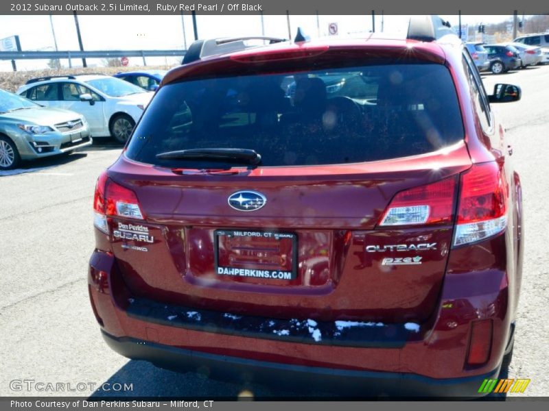 Ruby Red Pearl / Off Black 2012 Subaru Outback 2.5i Limited