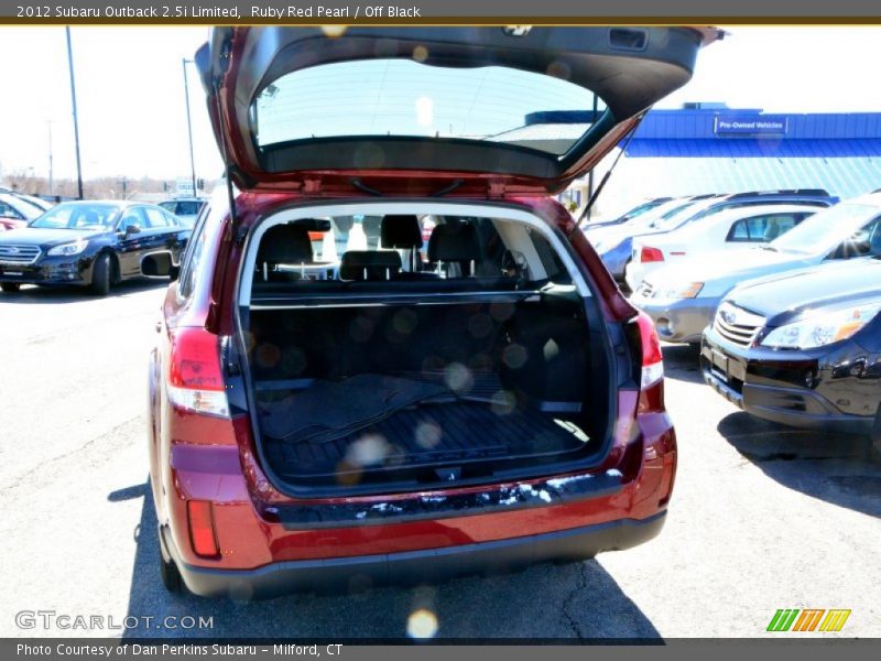Ruby Red Pearl / Off Black 2012 Subaru Outback 2.5i Limited