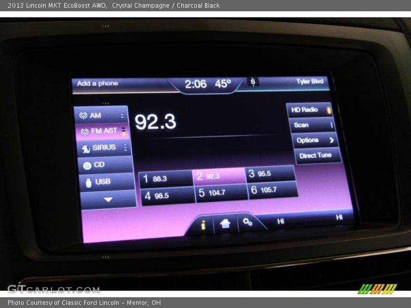 Crystal Champagne / Charcoal Black 2013 Lincoln MKT EcoBoost AWD