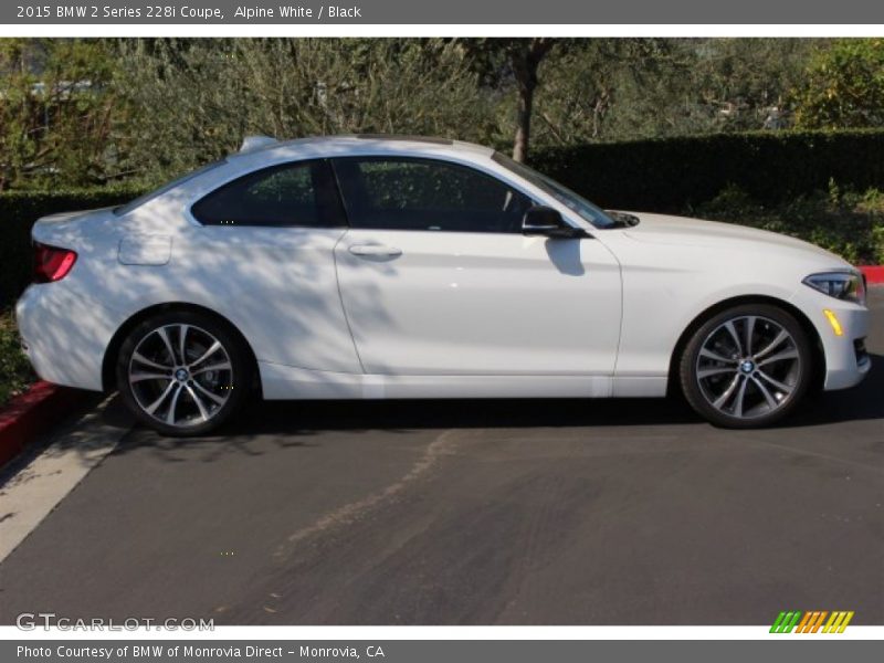 Alpine White / Black 2015 BMW 2 Series 228i Coupe