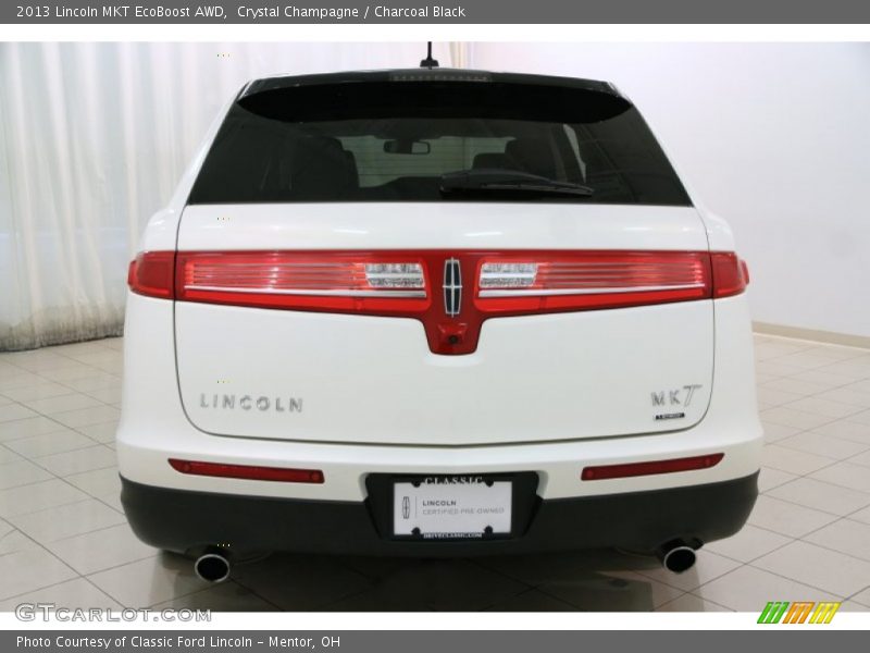 Crystal Champagne / Charcoal Black 2013 Lincoln MKT EcoBoost AWD