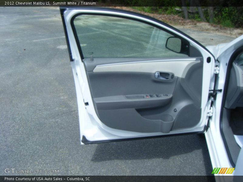 Summit White / Titanium 2012 Chevrolet Malibu LS