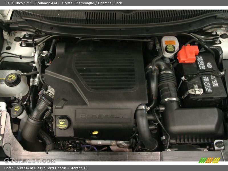 Crystal Champagne / Charcoal Black 2013 Lincoln MKT EcoBoost AWD