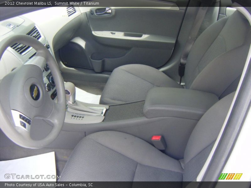 Summit White / Titanium 2012 Chevrolet Malibu LS