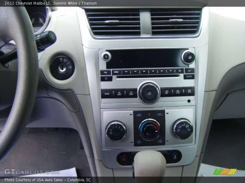 Summit White / Titanium 2012 Chevrolet Malibu LS