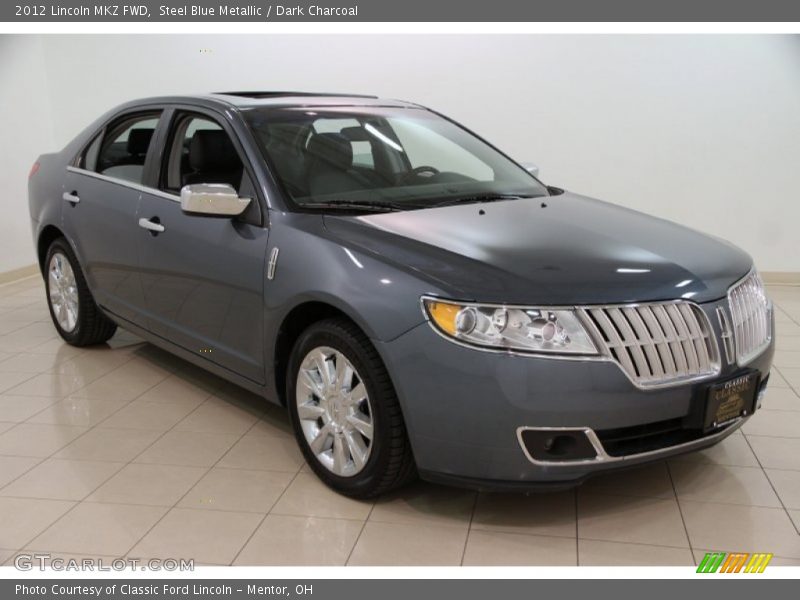 Steel Blue Metallic / Dark Charcoal 2012 Lincoln MKZ FWD