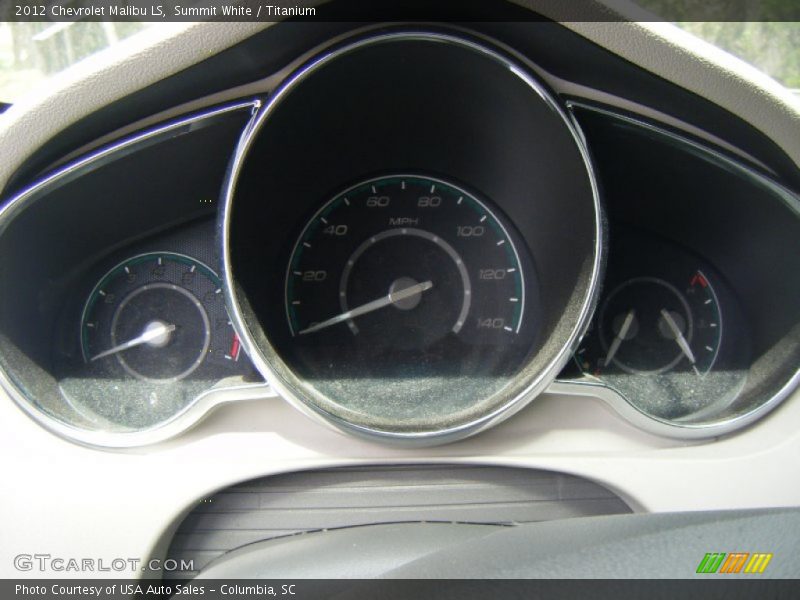 Summit White / Titanium 2012 Chevrolet Malibu LS