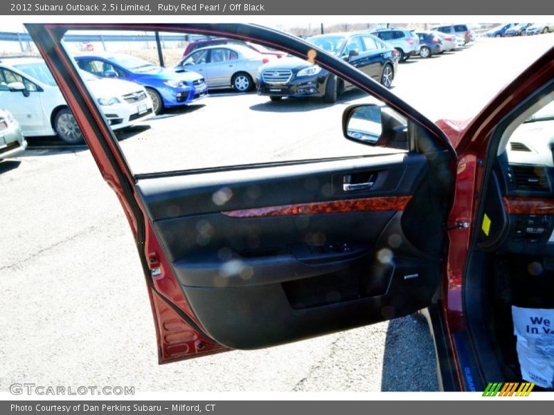 Ruby Red Pearl / Off Black 2012 Subaru Outback 2.5i Limited