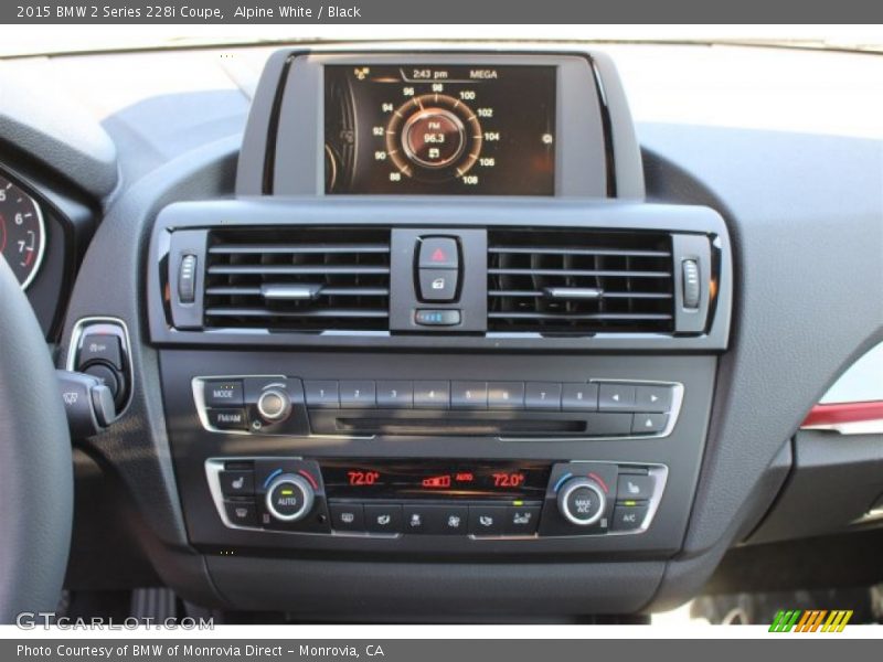 Alpine White / Black 2015 BMW 2 Series 228i Coupe
