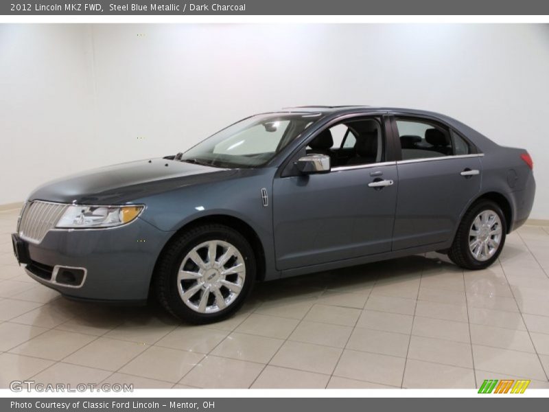 Steel Blue Metallic / Dark Charcoal 2012 Lincoln MKZ FWD
