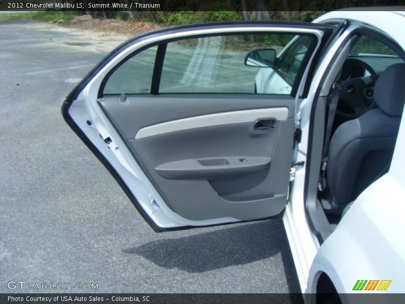 Summit White / Titanium 2012 Chevrolet Malibu LS