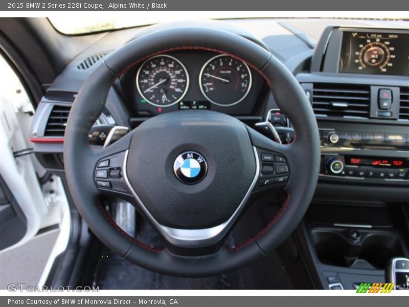 Alpine White / Black 2015 BMW 2 Series 228i Coupe