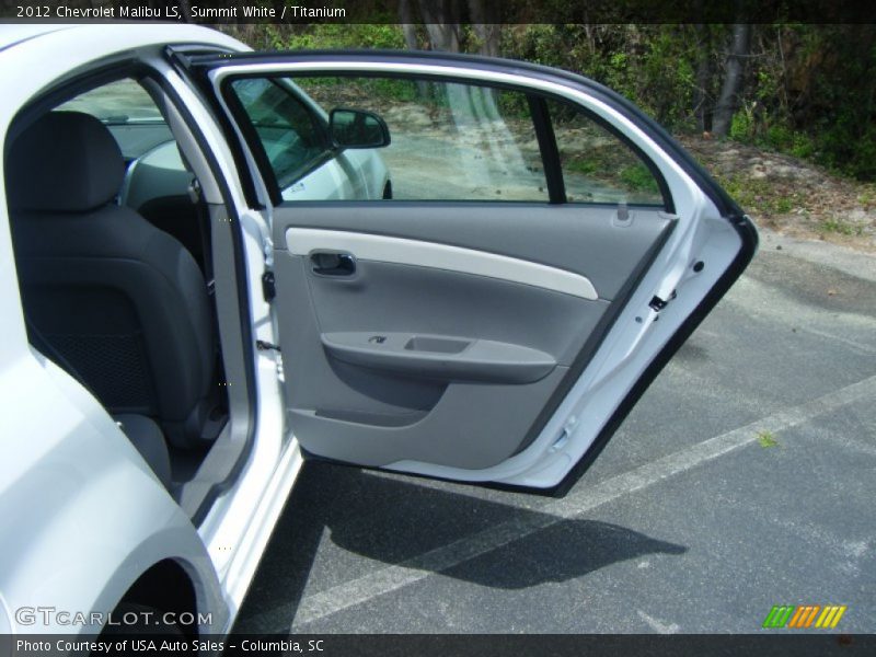 Summit White / Titanium 2012 Chevrolet Malibu LS
