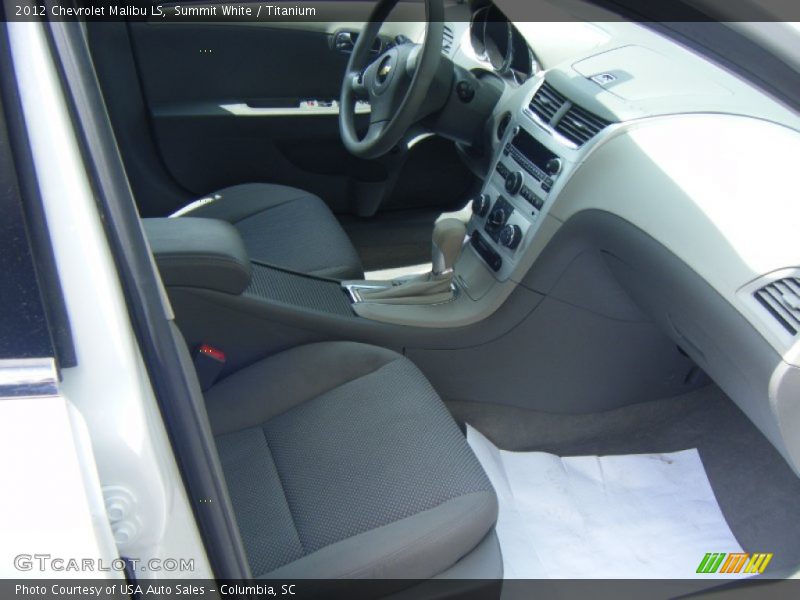 Summit White / Titanium 2012 Chevrolet Malibu LS
