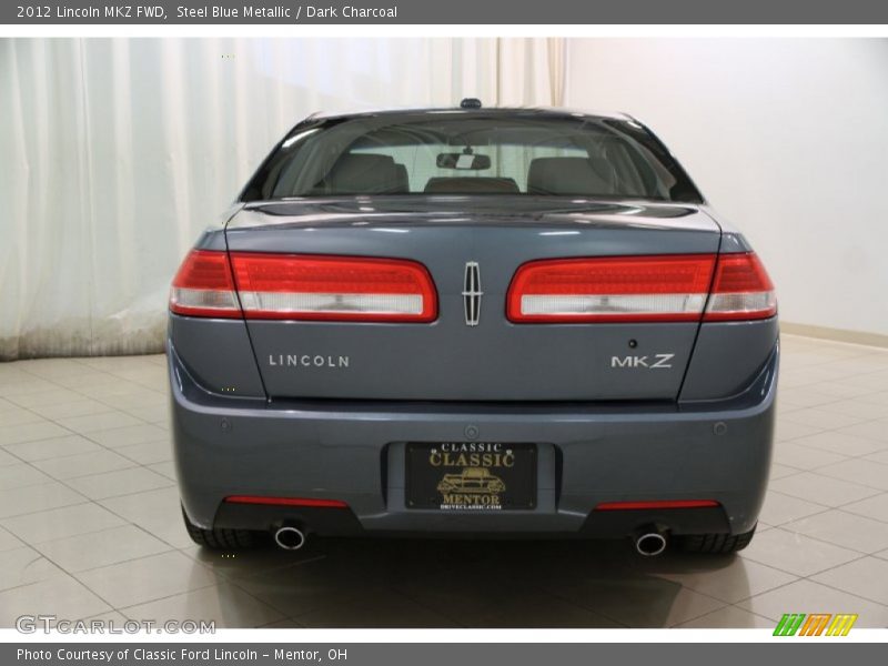 Steel Blue Metallic / Dark Charcoal 2012 Lincoln MKZ FWD